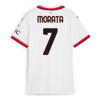 AC Milan Alvaro Morata #7 Gostujuci Dres za Ženska 2024-25 Kratak Rukav